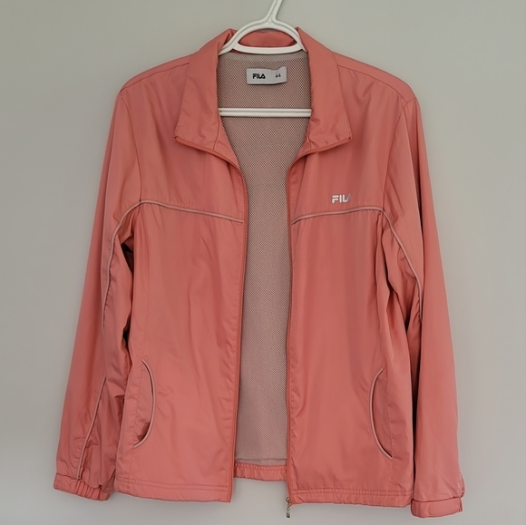 Plus Size 44 Fila Full Zip Windbreaker - Picture 1 of 11